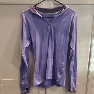 Nike Women's Lavender Quarter-Zip Hoodie